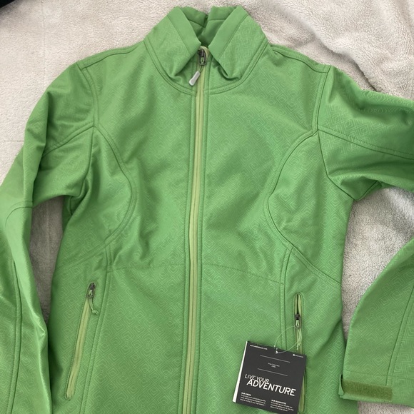 💨 Eddie Bauer Windfoil Elite Flexion Jacket Kiwi M - Picture 4 of 14